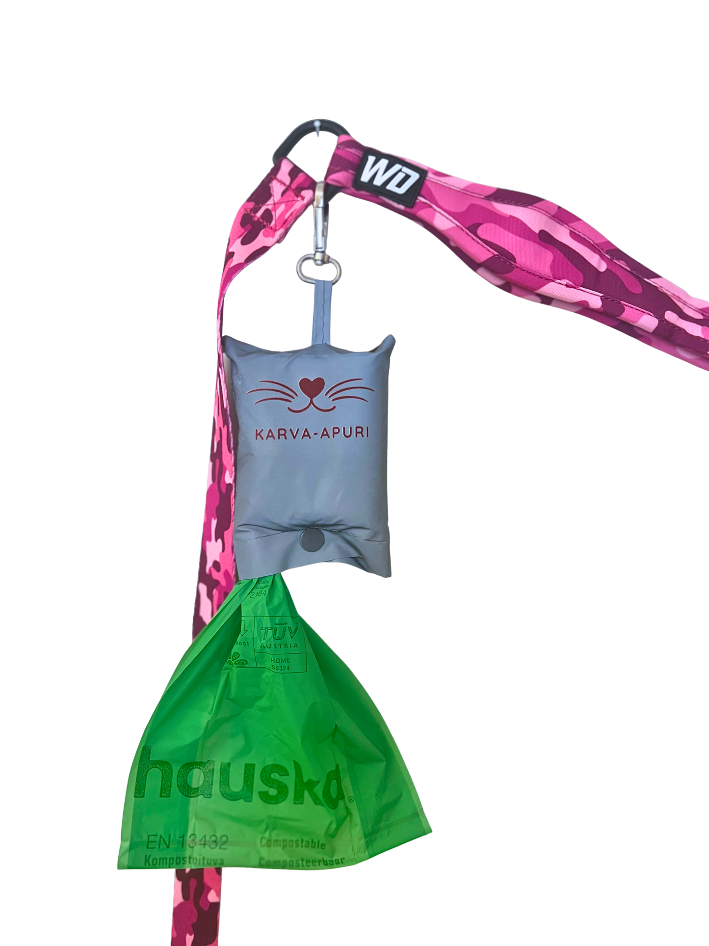 Koiran kakkapussin pidike heijastava