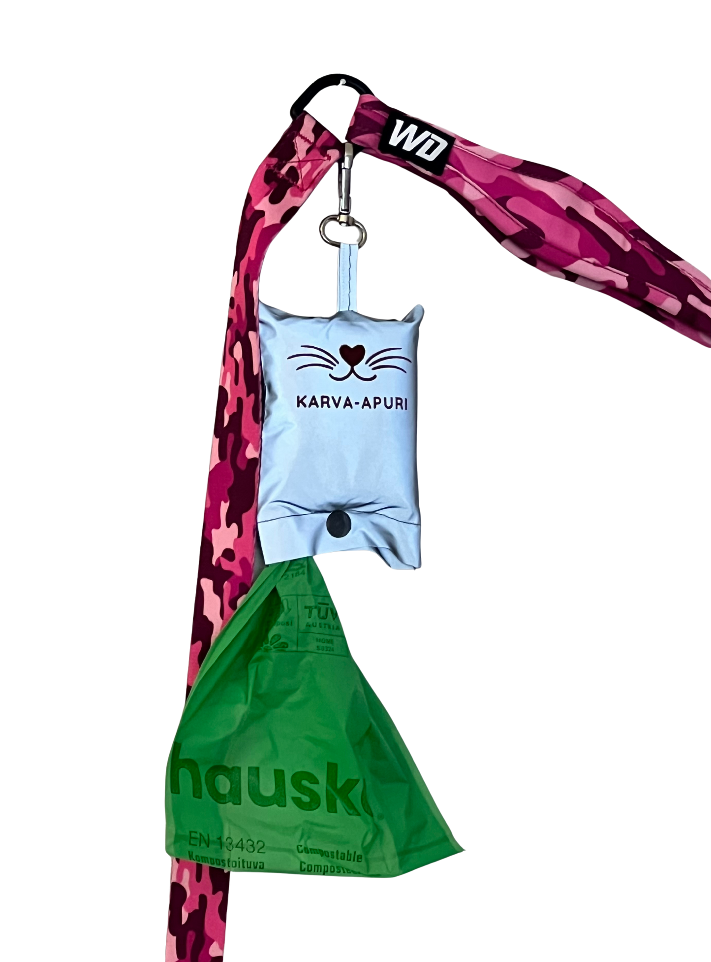 Koiran kakkapussin pidike heijastava