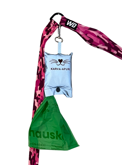 Koiran kakkapussin pidike heijastava